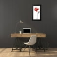 thumbnail image 4 of Goldberger, Jennifer 14x24 Black Modern Framed Museum Art Print Titled - Sumi-e en Rouge II, 4 of 5
