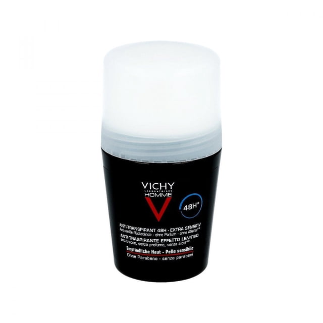 VICHY Desodorante Anti-transpirante y Anti-manchas Roll-On 48 H Vichy Homme 50ml