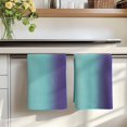 thumbnail image 7 of Teal Purple Ombre Kitchen Towels Set of 2, Modern Art Abstract Aesthetics Absorbent Dish Towels for Kitchen, Microfiber Hand Towel, Quick Drying Tea Towel for Cleaning Decorative Dishcloths, 7 of 7