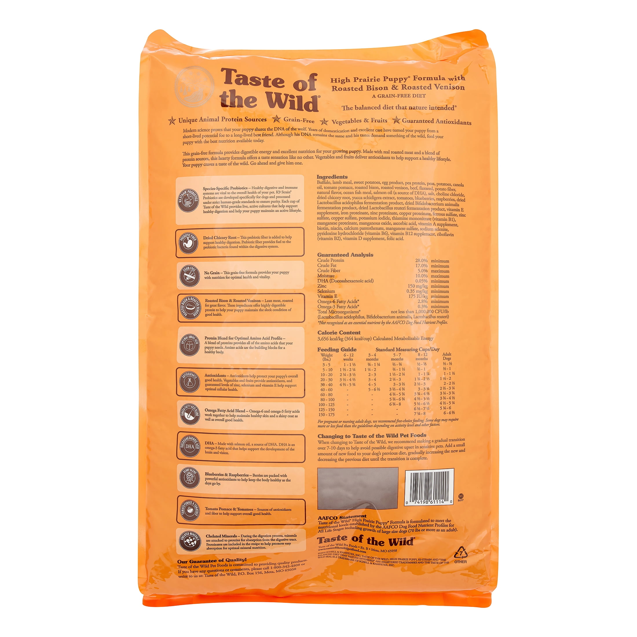 Taste Of The Wild Puppy Food Chart Kenjutaku