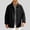 Black, variant on Lutiedan Mens Button down Jackets Fall Lightweight Vintage Barn Jacket Long Sleeve Corduroy Lapel Outwear with Pockets S-XXL