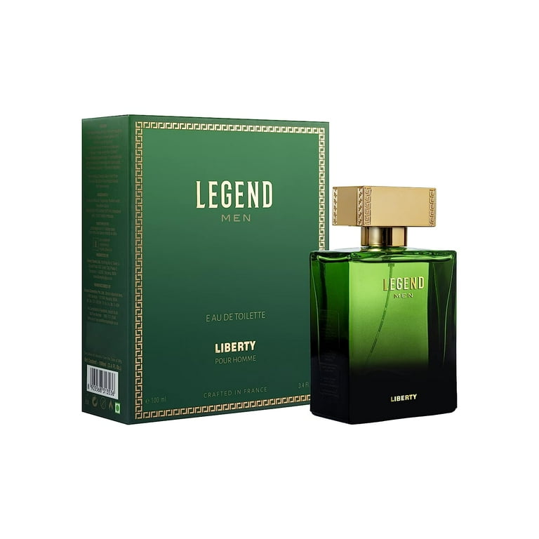 Liberty Luxury Legend Perfume for Men (100ml/3.4Oz), Eau De Toilette (EDT)  Spray, Crafted in France, Oriental & Woody notes.