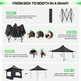 thumbnail image 5 of Hoteel Pop up Canopy, Pop up Party Tent with 6 Removable Sidewalls, Outdoor Event Gazebo, Commercial Canopy Tents for Parties Wedding, 5 of 8