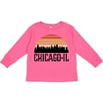 thumbnail image 3 of Inktastic Chicago Illinois Skyline Vintage Boys or Girls Long Sleeve Toddler T-Shirt, 3 of 5