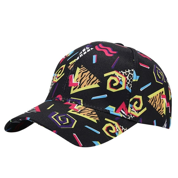 Unisex Graffiti Baseball Cap Versatile Outdoor Sports Sun Protection Sun Hat U-035 Black