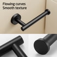 thumbnail image 5 of KES Black Toilet Paper Holder, Bathroom Tissue Roll Holder Wall Mounted 18/8 Stainless Steel, 1 Count, 5 of 9