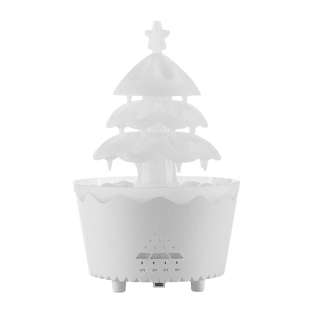 LUVCLS Difusor de árbol de Navidad, humidificador remoto de árbol de Navidad, difusor de aceite esencial de árbol de Navidad, difusor de aceite esencial de árbol de Navidad con luces degradadas de 7