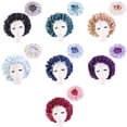 thumbnail image 6 of Reversible Double Layer Hair Styling Accessories Satin Bonnet Chemo Caps Night Sleep Hat Head Wrap Hats PURPLE, 6 of 8