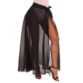 thumbnail image 5 of Women's Black Sheer Wrap Maxi Beach Skirt, 5 of 5