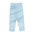 thumbnail image 4 of Balery Light Blue Marble print Women's Pajama Pants,Ultra Lightweight Pjs,Lounge Pant-XX-Large, 4 of 9