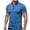 Blue, variant on Workout Shirts for Men Short Sleeve Quarter Zip Neck Lightweight Breathable Solid Gym Athletic Pullover