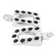 thumbnail image 2 of Estriberas para motocicleta, 1 par, piezas altas, portátiles, prácticas, profesionales, reemplazables Plateado trasero, 2 of 9