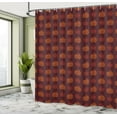 thumbnail image 4 of Ambesonne Halloween Shower Curtain, Simple Autumn Pumpkins, 69"Wx75"L, Chestnut Brown and Burgundy, 4 of 4