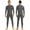 Grey, variant on Aiihoo Men's Mock Neck Long Sleeves Zentai Unitard Skin-Tight Leotard Bodysuit Dancewear Black Large
