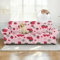 thumbnail image 4 of XYZCANDO Strawberry Sofa Slipcover Cartoon 1-Piece Couch Cover High Stretch Furniture Protection for Armchair in Living Room for Kids, Pets, 4 of 6