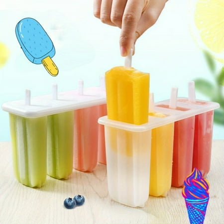 

DEKAXI DEKAXID 6-Piece Popsicle Molds With Lids - Bpa & Lead-Free Plastic Diy Ice Pop Maker For Homemade Frozen Treats Kitchen Gadget