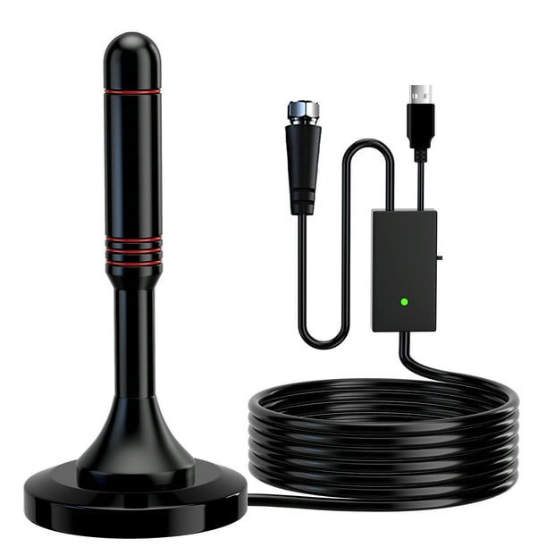 TV AntennaIndoor Outdoor Digital HDTV Antenna with Base, 130