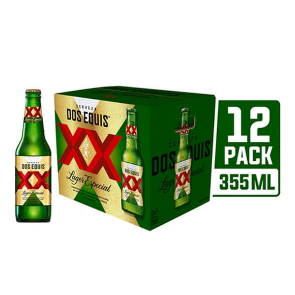 Cerveza clara Dos Equis lager special 12 botellas de 355 ml c/u
