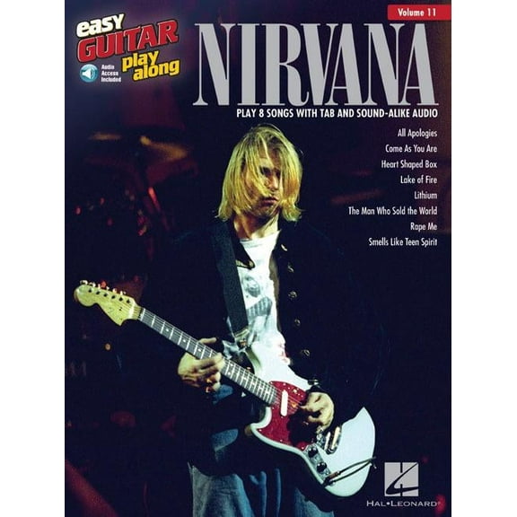 Hal Leonard Nirvana - Easy Guitar Play-Along Volume 11 Book/Audio Online
