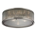 thumbnail image 1 of Elk Lighting Linden Manor 3 Light Flush Mount in Brushed Nickel, 1 of 1