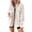 Apricot, variant on Women's Casual Waffle Knit Shacket Jacket Loose Fit Long Sleeve Button Down Shirt Shacket Top
