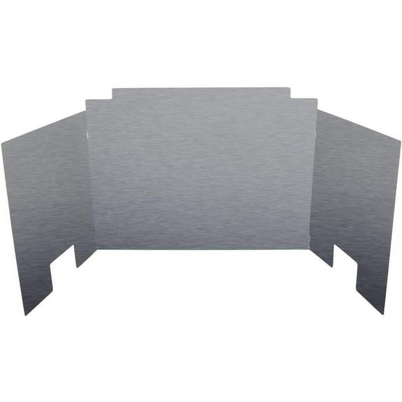 Contemporary Three Panel Satin Stainless Steel Fyreback - 18 inch