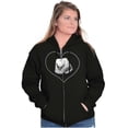 thumbnail image 4 of US Air Force Mom Dog Tags Cute USAF Zip Up Hoodie Men's Women's Brisco Brands S, 4 of 6