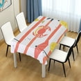 thumbnail image 4 of Yayeee Tablecloths 60" x 90" Rectangle Wrinkle Resistant Party Table Cover, Striped Crab, 4 of 8