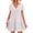 White, variant on Women Summer V Neck Dress Casual Short Sleeve Flowing Mini Dress