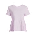 thumbnail image 3 of Time and Tru Women's Short Sleeve Peplum T-Shirt, 3 of 5