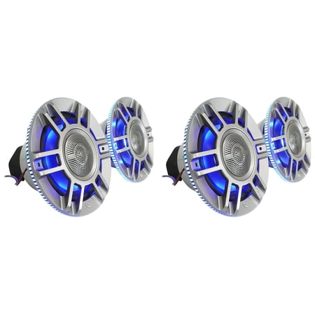 (4) Infinity KAPPA 8135M 8" 500w 3-Way Premium Marine Speakers w/ RGB Lighting