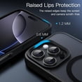 thumbnail image 6 of JETech Magnetic Case for iPhone 16 Pro 6.3-Inch Compatible with MagSafe, Translucent Matte Back Slim Shockproof Phone Cover (Black), 6 of 6