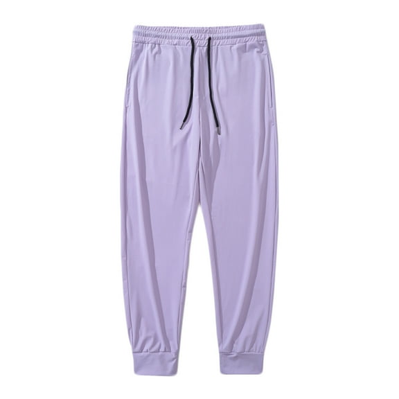 Dagugfen Trackpants for Men Drawstring Elastic Waist Fitted Lightweight Casual Workout Running Pants