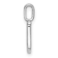 thumbnail image 2 of Finest Gold 14K White Gold Diamond Lower Case Letter U Initial Pendant, 2 of 4