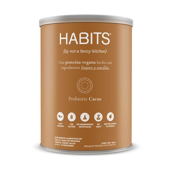 Proteína vegana HABITS Cacao 488g