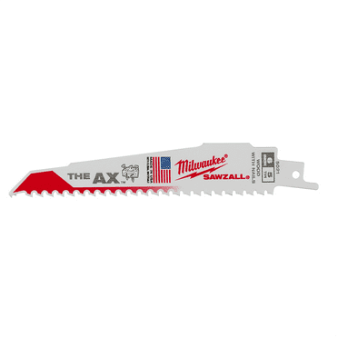 Milwaukee Tool 6" 5 TPI The AX Demolition Wood Cutting Sawzall  Blade Bulk 10