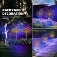 thumbnail image 4 of 8pcs 60 LED 8IN1 Solar Firework Lights Outdoor Total 480 LED Landscape Lights for Garden Party Decor, 4 of 8