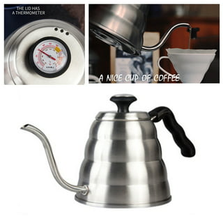 Ikan 0.8L Gooseneck Pour Over Coffee Kettle, Stainless Steel 800W Electric  Coffee Kettle for Coffee Tea Brewing, with Temperature Control & Timer  Function (Black) 