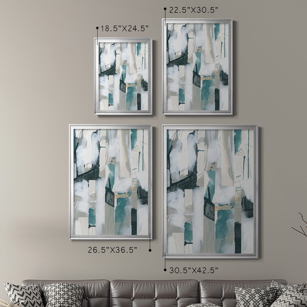 Sea Cavern Strata III Premium Framed Print, in Gold, Black, or Silver - Ready to Hang