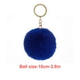 thumbnail image 4 of Matsuzay Fuzzy Ball Llavero Encantadores Llaveros Multifuncional Conveniente Adorable Multi-colores Llaveros Mujeres Negro 4cm Artesanía Azul oscuro 10cm Matsuzay HA059936-42, 4 of 6