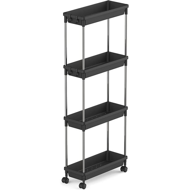 Lifewit Slim Storage Cart, Laundry Room Organization, Wide 6.3'', 4