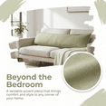 thumbnail image 4 of Unique Bargains 1 Pack Soft Cooling Cotton Pillow Covers Wrinkle Resistant Bean green B, 4 of 5