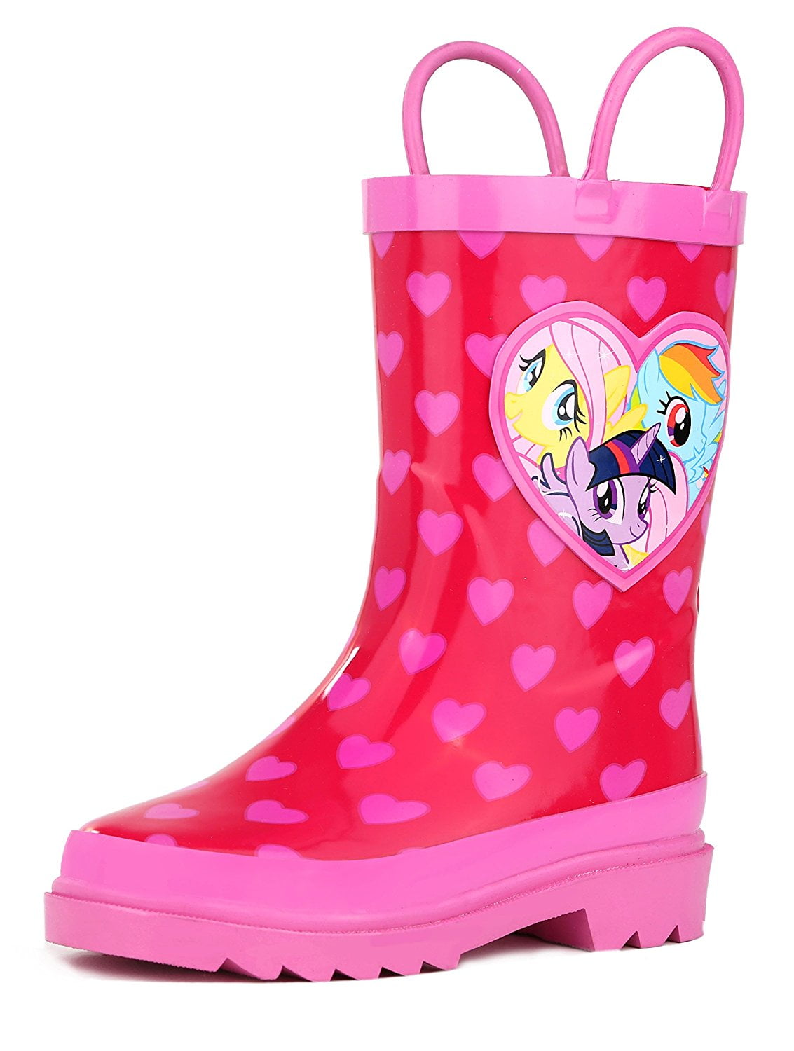 pink rain boots