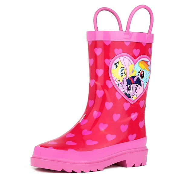 Hasbro Hasbro My Little Pony Rainbow Girl S Pink Rain Boots Toddler Little Kids Walmart Com Walmart Com