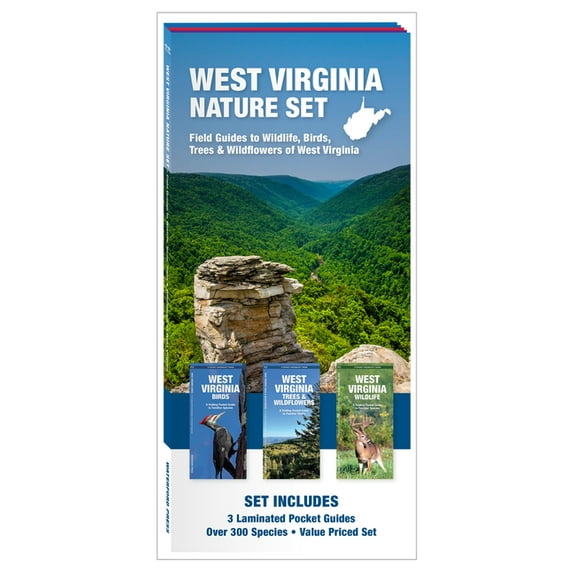 Nature Observation North America West Virginia Nature Set: Field Guides to Wildlife, Birds, Trees & Wildflowers of West Virginia, (Paperback)