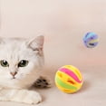 thumbnail image 5 of Pelota de plástico interactiva para gato, juguete divertido con sonido, suministros para mascotas, 5 of 5