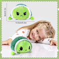 thumbnail image 2 of Double Sided Turtle Plush Happy Sad Turtle Fluffy Cute Mini Plush Turtle For All Ages Green, 2 of 4