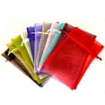 thumbnail image 3 of 30 Organza Bags Fabric Gift Favor Party Bags Drawstring - 6.75" By 12", 3 of 3