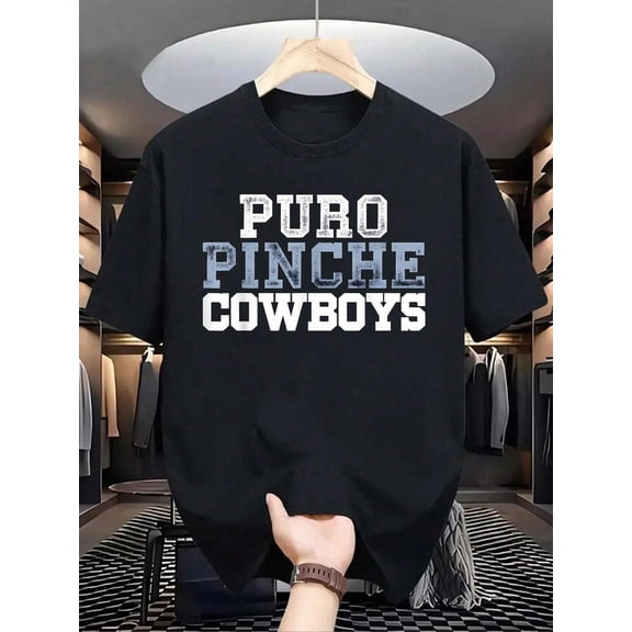100% Cotton Puro Pinche Cowboys Rodeo Western Country Graphic T-Shir
