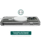onn. MagSafe Compatible Rugged Phone Case for iPhone 13 Pro Max / iPhone 12 Pro Max - Clear